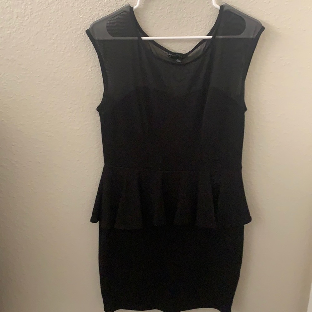 Black form fitting dress